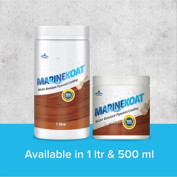 Pidilite Wudfinish Marinkoat | Marine-Grade Waterproof Wood Logic | 500ml - 1L Tier