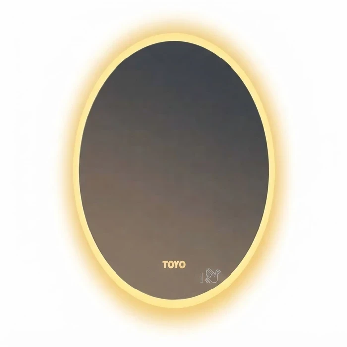 TOYO-9027-3L Smart LED Mirror | 3 Color Lighting Modes | Premium 21x28 Inch Wall-Mounted High-Definition Vanity Glass with Responsive Front Touch Switch Matrix