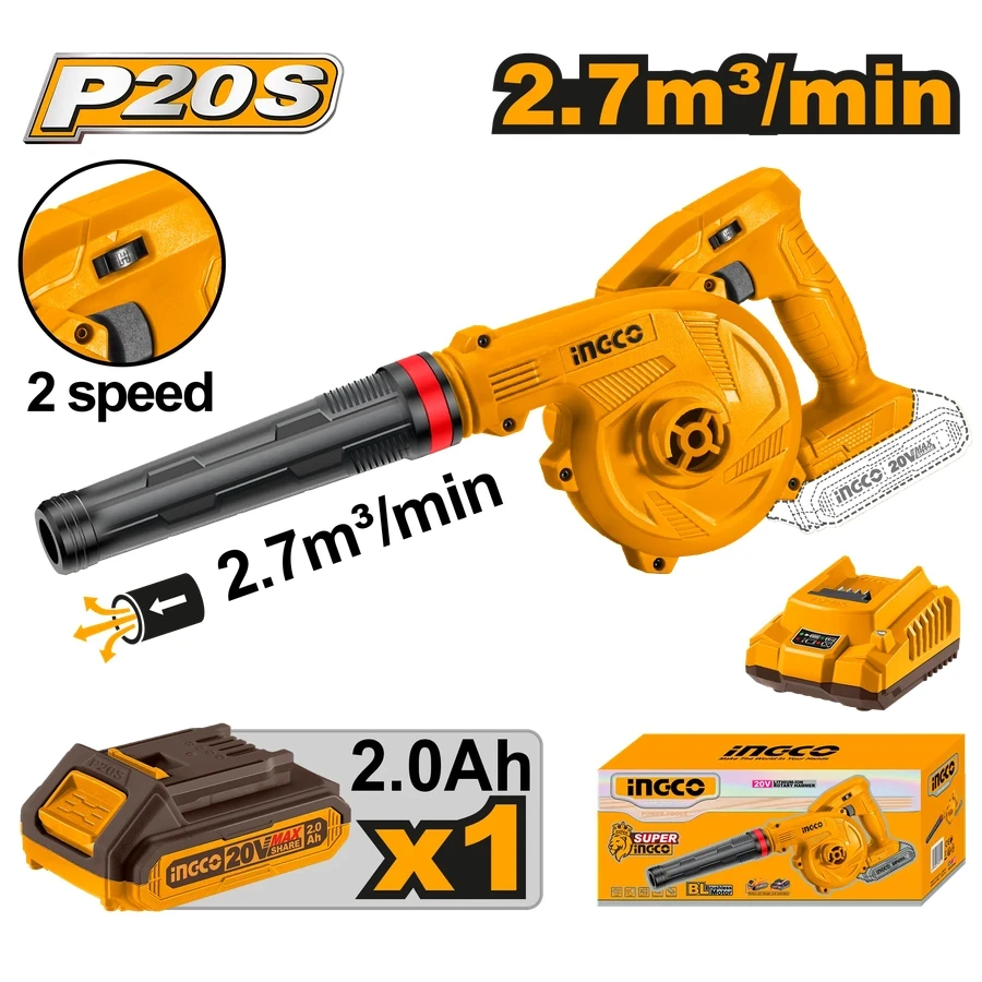 Cordless Blower | CABLI200181 | 20V Max | High-Velocity Workshop & Garden Kit