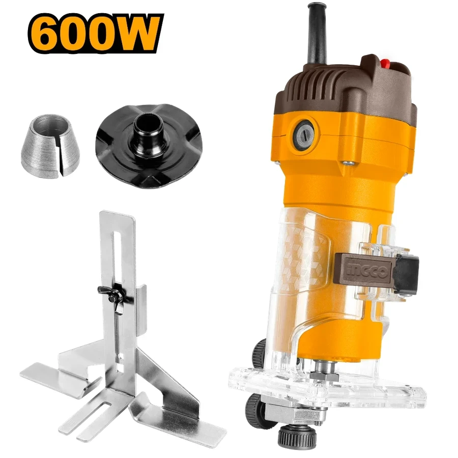 INGCO 600W Professional Laminate Trimmer | 34,500 RPM | PLM6001
