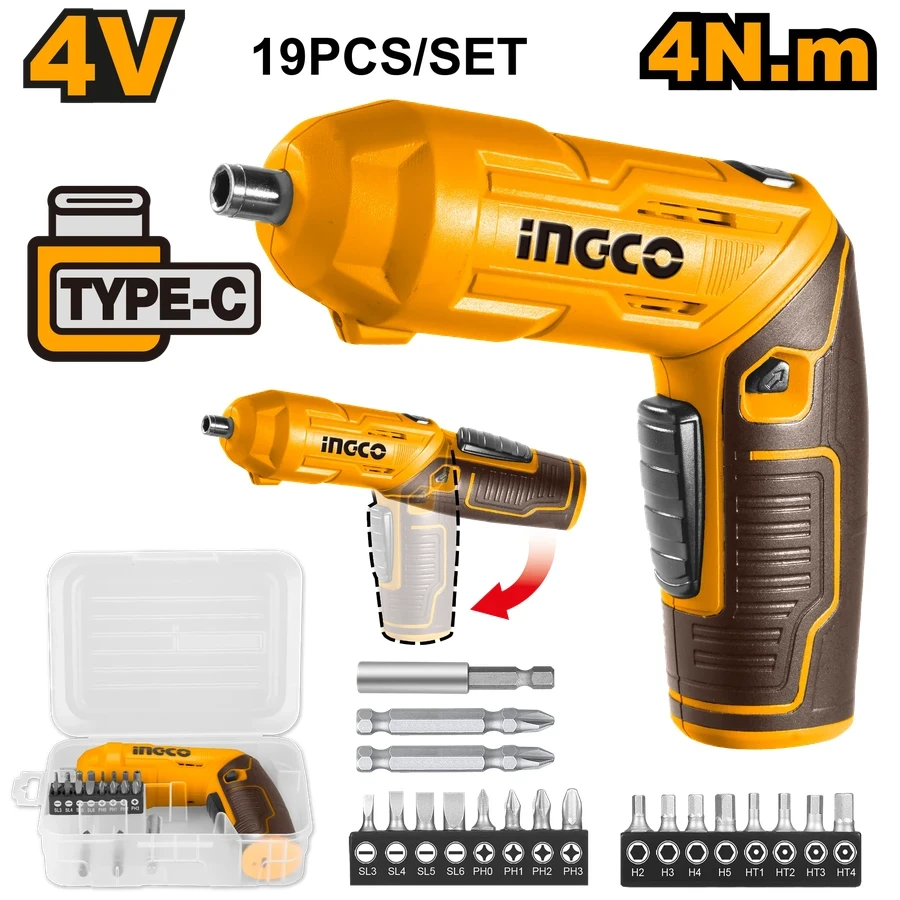 Cordless Screwdriver | CSDLI0442 | 4V Max | Dual-Position Adjustable Handle
