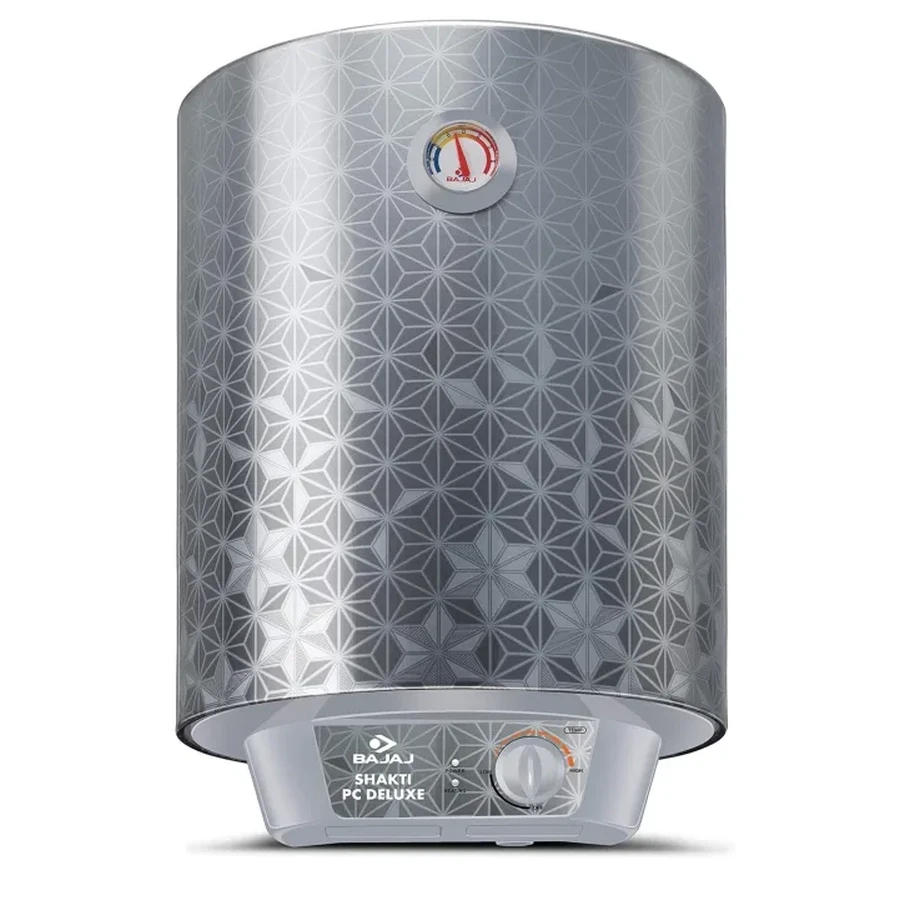 Bajaj Shakti PC Deluxe Storage Geyser | 10L, 15L & 25L | Titanium Armour Technology | 8 Bar Pressure | Swirl Flow