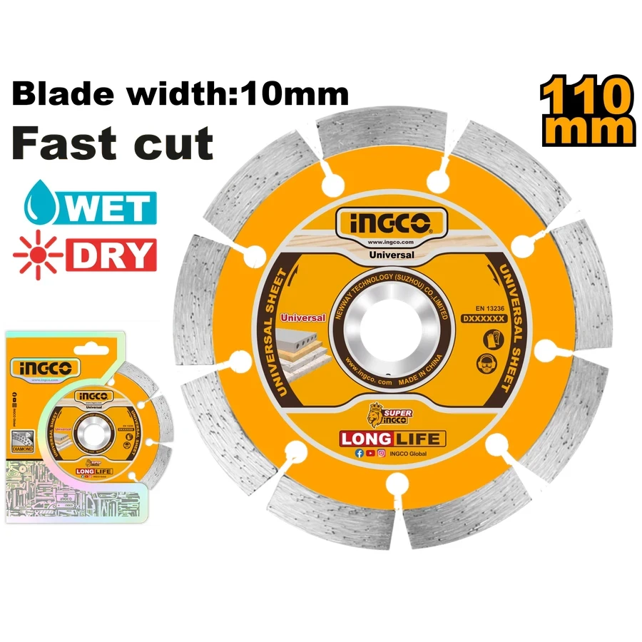 Dry Diamond Disc | DMD011102 | 110mm (4-3/8") High-Performance Stone Cutter