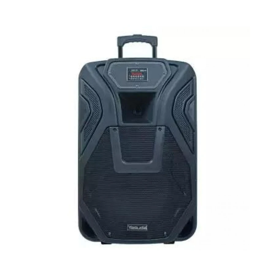 Yasuda 15" High-Power Portable Trolley Speaker | 2500W PMPO Active Woofer Matrix | 7.5 AH Rechargeable Battery & 5-Band Graphic EQ | YS-15TS