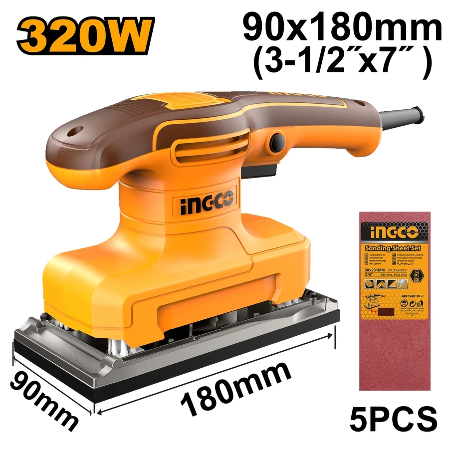 Finishing Sander | FS3216 | 320W | High-Efficiency Orbital Surface Finisher