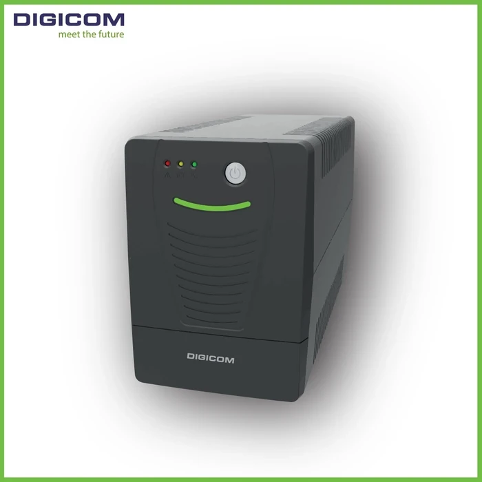 Digicom 1200VA UPS | Sine Wave Output Logic | Dual 12V/9Ah Battery Matrix | 720W Surge Protection | DG-U1200K