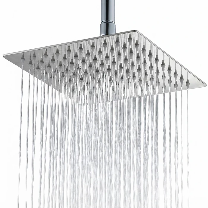 Toyo Chrome Ultrathin Square SS304 Rain Shower Head Series (4", 6", 8", 12") | TOYO-830041 / TOYO-830061 / TOYO-830081 / TOYO-830121