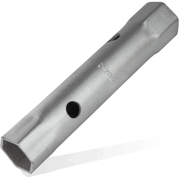 BAUM Professional Selected Steel Tubing Tubular Box Spanner | Hardened & Tempered Double-Ended Hex Wrench with Black Phosphated Armor | Model ART 233
