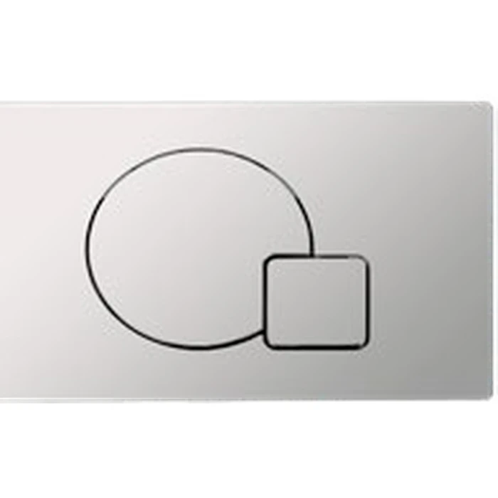 TOYO-31012 Flush Control Plate | Premium Chrome Color Finish | Toyo Dual-Flush Mechanical Actuator Panel for Concealed In-Wall Toilet Cistern Tanks