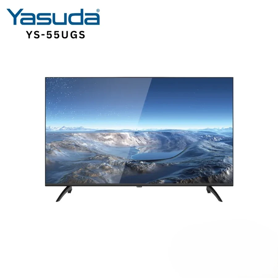 Akaritek 43 Inch Ultra HD 4K Smart LED TV | Bezelless Android Display Panel  | 1GB+8GB Screen Mirroring Wifi RJ45 Optical Television | AK-43UGS