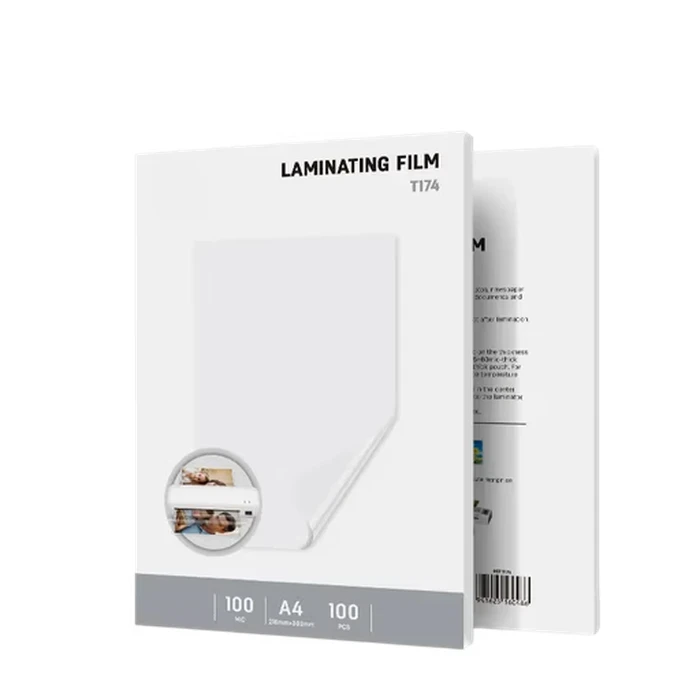Deli ET174 Heavy-Duty A4 Thermal Laminator Pouches | 100 Micron Rigid Document Protection Film | 100-Piece Box Pack (21.6 x 30.3 cm)