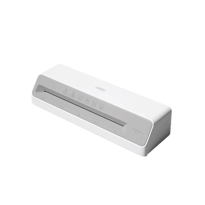 Deli ET100 Compact A4 Personal Desktop Laminator | 270mm/min Dual-Roller Thermal Sealer | Overheating Protection and 5-Minute Preheat