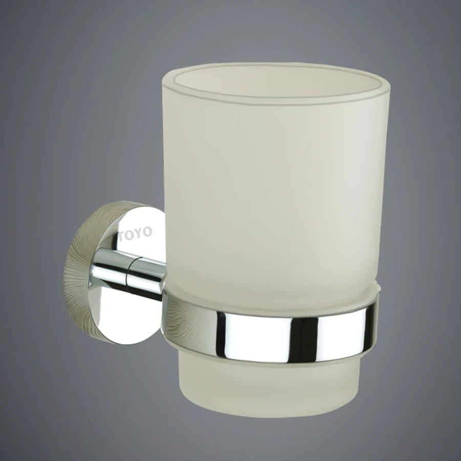 TOYO 11302 Tumbler Holder - 56 Grade Full Brass, High Grade Chrome Plated, Die Forged Technology
