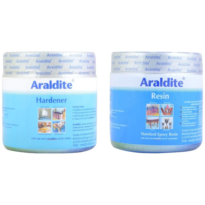 Araldite Standard High-Performance Two-Component Structural Epoxy Adhesive Gel Tin | 450 Gm (12 Pcs Pack)