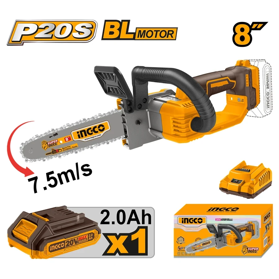 Cordless Chain Saw | CGSLI20851 | 20V Brushless | 8" Compact Pruning Saw