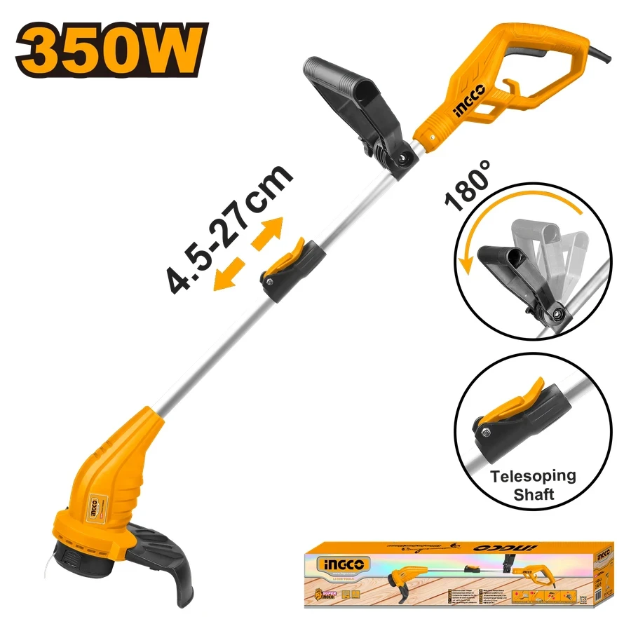 INGCO 350W Electric Grass Trimmer | Telescoping Shaft | GT3512