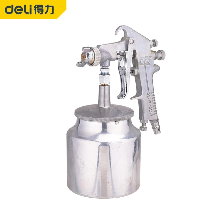 DL-PQ4 Professional Paint Spray Gun 750ml - Gravity Feed (Inferred), Ideal for Automotive, Furniture, and Finish Coatings, Adjustable Controls for Precision