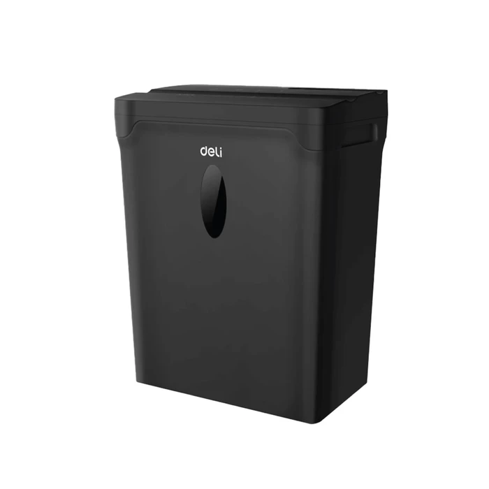 Deli ET014 Cross-Cut Paper Shredder for Medium Offices | 5-Sheet Capacity Level P-4 High Security | 12L Waste Bin with Viewing Window