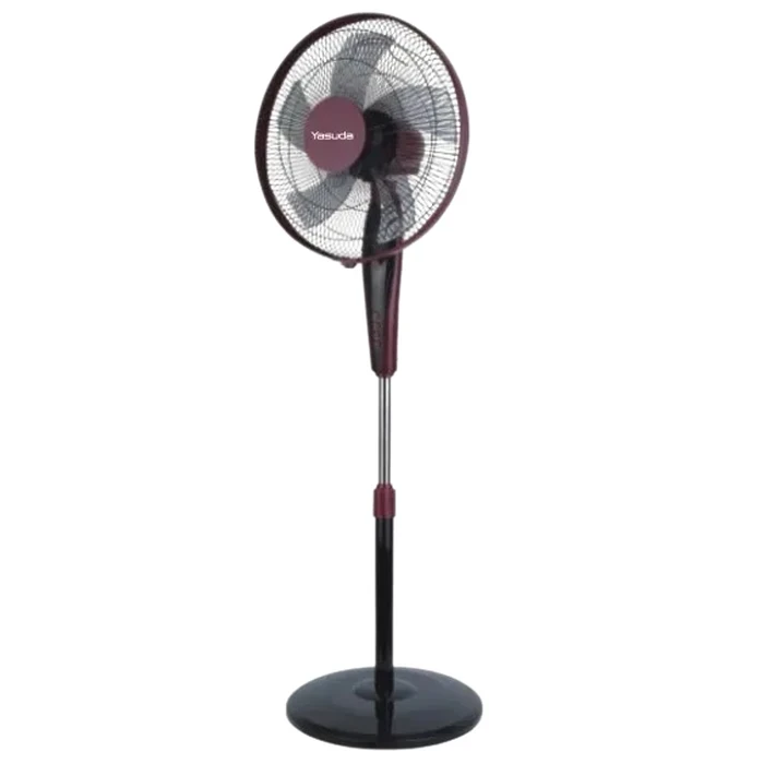 Yasuda 16" High Speed Stand Fan | 2100 RPM Jet-Speed Rotation Quick Cooling | 400mm Sweep 5-Blade Virgin PP Matrix 145W Heavy-Duty Pedestal Motor | YS-ST950H
