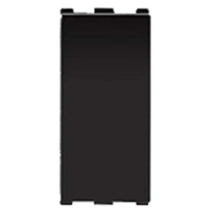 Anchor Roma 66604B Blank Plate | 1-Module Slot Filler Logic | Flame Retardant Polycarbonate Shield | Snap-Fit Structural Matrix