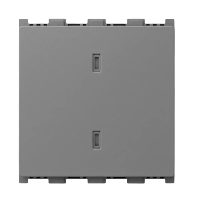 Anchor Roma Urban 2-Module (2M) 10AX 2-Way Light Switch | ISI-Certified 100W SBL/LED Load Rated Modular Switch | 66202GB (Graphite Black)