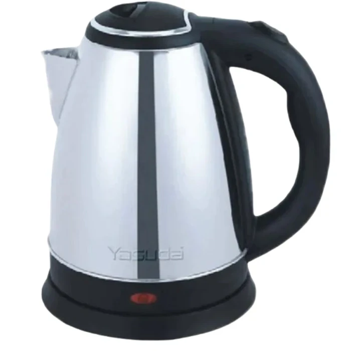 Yasuda 1.8L Stainless Steel Electric Kettle | Rapid Boiling Circular Heating Plate | Anti-Dry Boiling Auto Cut-Off Protection 360° Rotational Base | YS-18A1