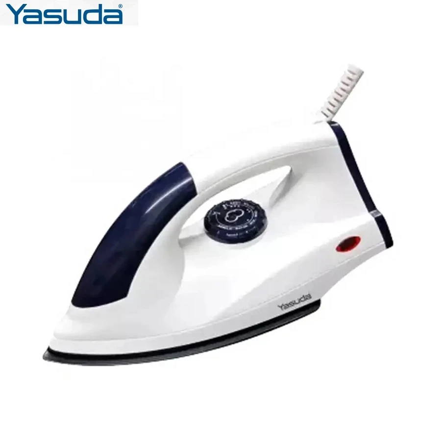 Yasuda 1000W Portable Dry Iron | Premium Nonstick Coated Soleplate & Adjustable Thermostat Control | Automated Overheat Safety Protection with 1.5m 3-Pin Cable | YS-209G