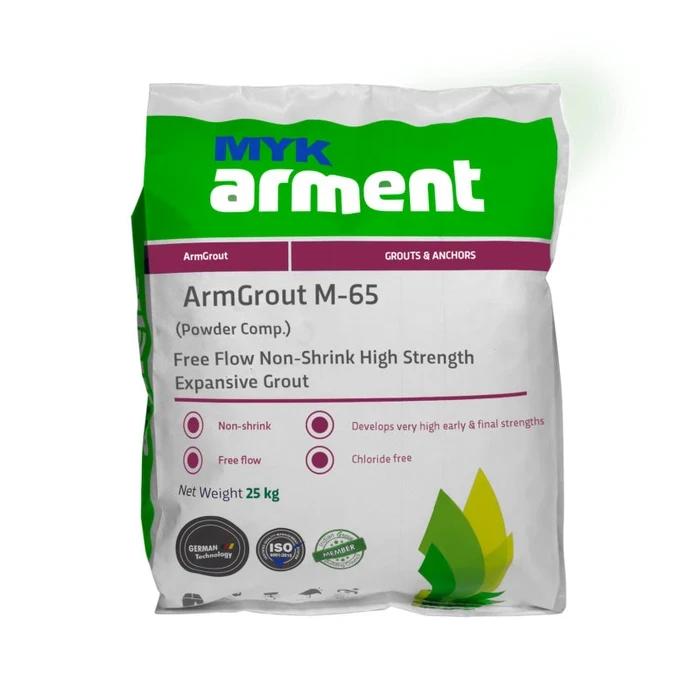 ArmGrout M-65 Professional High-Strength Non-Shrink Expansive Cementitious Grout | Static & Dynamic Load Precision Anchoring Compound for Turbines & Compressors