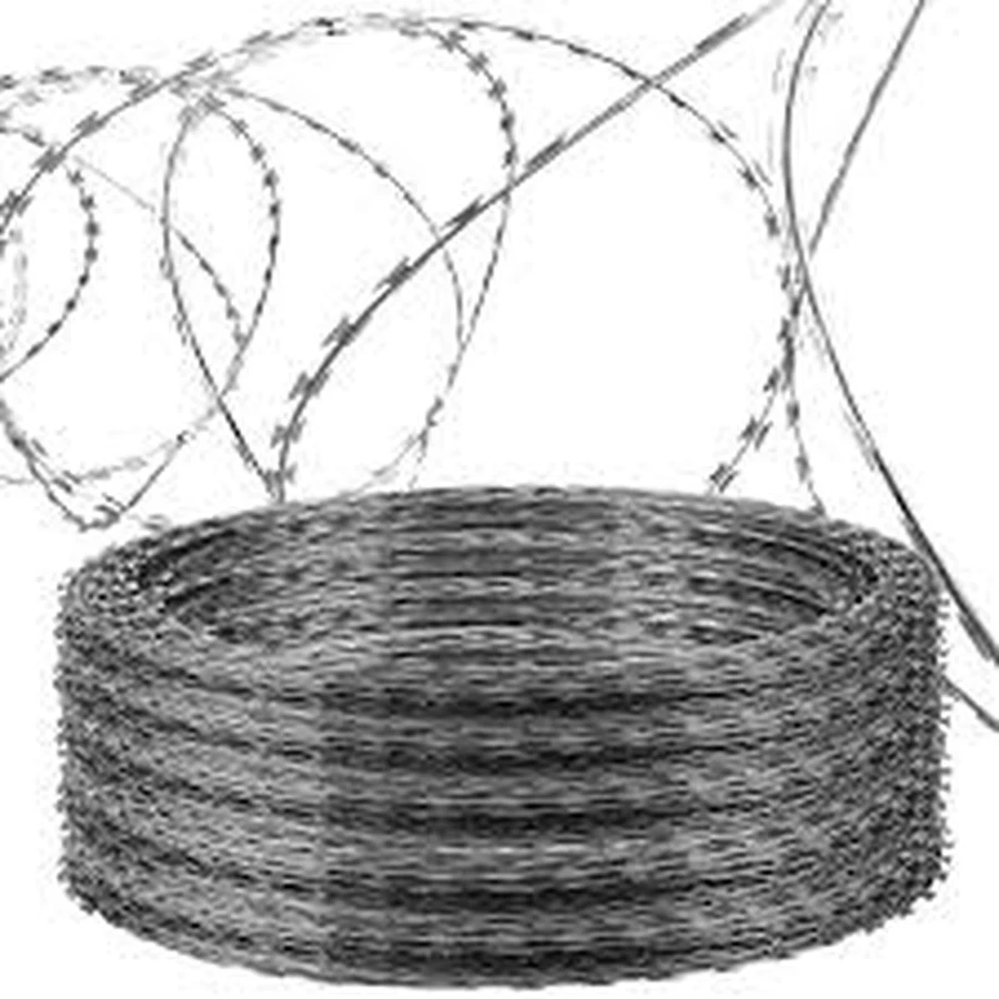 Narayani Concertina Razor Wire | 750mm, 900mm & 1050mm Diameters | Galvanized Steel Cross-Clipped Coil | High Security Perimeter Fencing