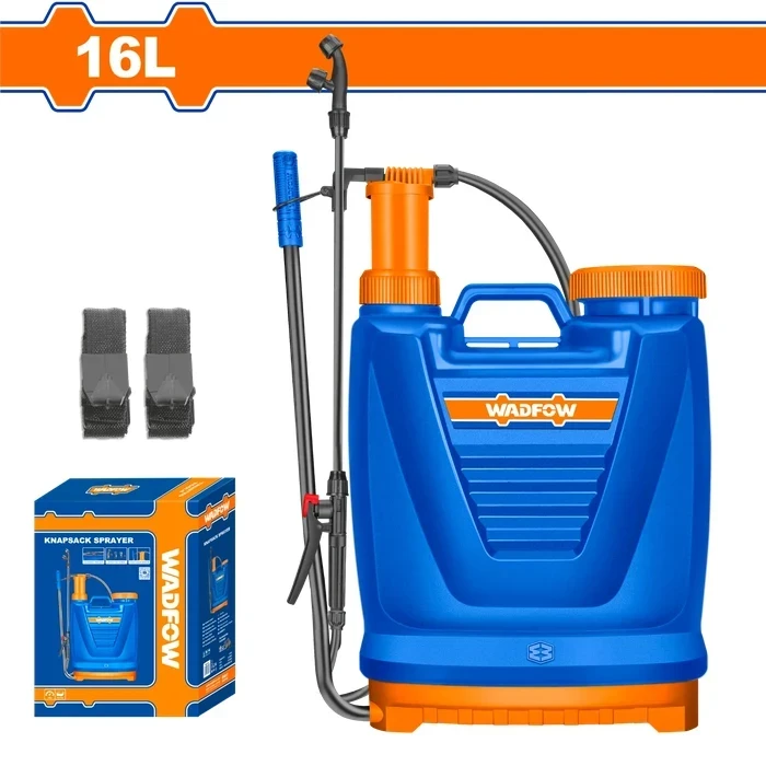 Wadfow 16L Professional Knapsack Backpack Pressure Sprayer | Heavy-Duty Large Area Chemical Mister with 4.5BAR Max Pressure, Fiber Glass Lance & Adjustable Jet to Mist Nozzle | WKS1516