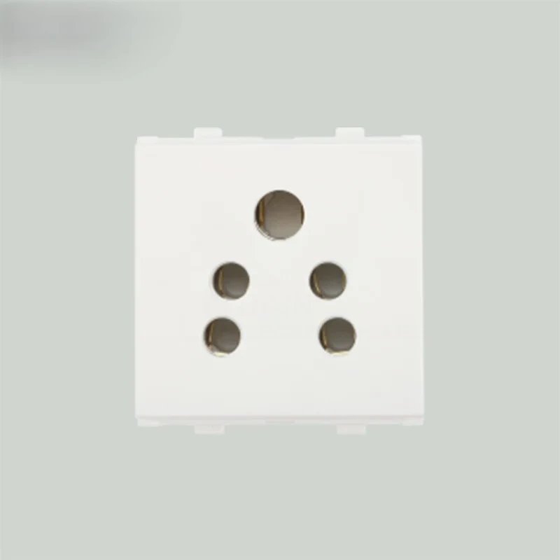 Anchor Penta Modular 6A 2-in-1 Universal Socket (2M, White & Graphite Black Options) | 240V Multi-Pin Wall Outlet for 2-Pin & 3-Pin Plugs | 65202 / 65202B