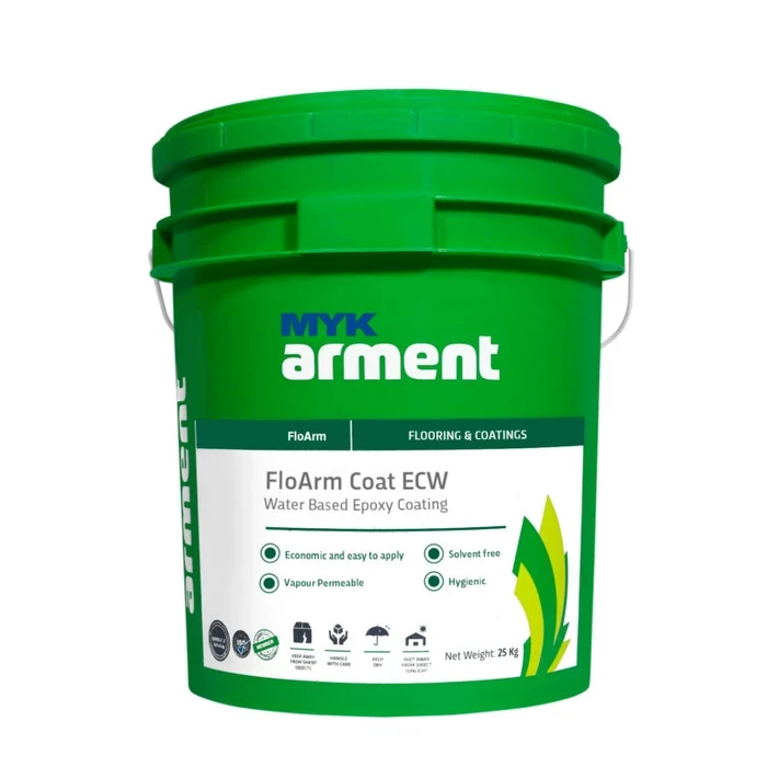FloArm Coat ECW Professional Water-Based Zero-VOC Epoxy Coating | Breathable Vapour-Permeable Hygienic Wall & Tank Resin | 5kg Kit
