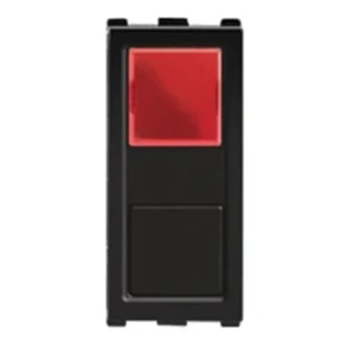 Panasonic Europa 240V 1-Module Bell Call Indicator | Visual LED Doorbell & Service Alert Light in Designer Black | WIPM4791GB