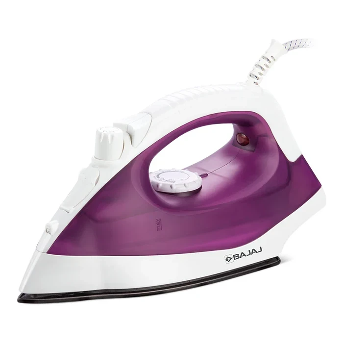 Bajaj MX 16 1400 Watt Steam Iron | Non-Stick Coated Soleplate Powerful Steam Burst | 220ml Water Tank Self-Cleaning Mode | MX 16