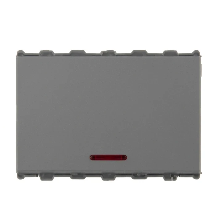 Anchor Roma Urban 3-Module (3M) 20A 1-Way Switch with Indicator | ISI-Certified Extra-Wide Rocker Modular Power Switch for Geysers & Air Conditioners | 66311GB (Graphite Black)