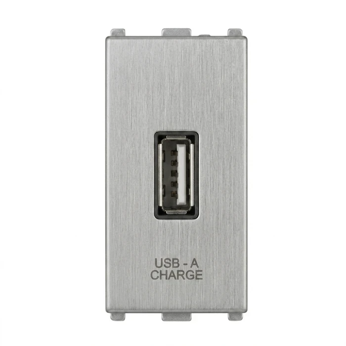 Anchor Roma Urban 1-Module 18W USB Type-A Fast Charger | High-Speed Wall Charging Socket | Code: 66718B (Black)