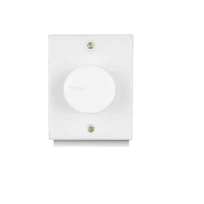 Anchor Penta PC Deluxe 2-Module (2M) 450W Rotary Light Dimmer 240V | Stepless Flush In-Wall Ambient Lighting Controller (White) | 14504