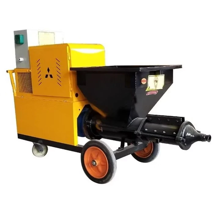Tiger Automatic Wall Plastering Machine | 5.5KW Pumping Motor & 2.5KW Built-in Air Compressor | 60L Hopper & 3m³/Hour Conveying Flow Spray Renderer | AY-511