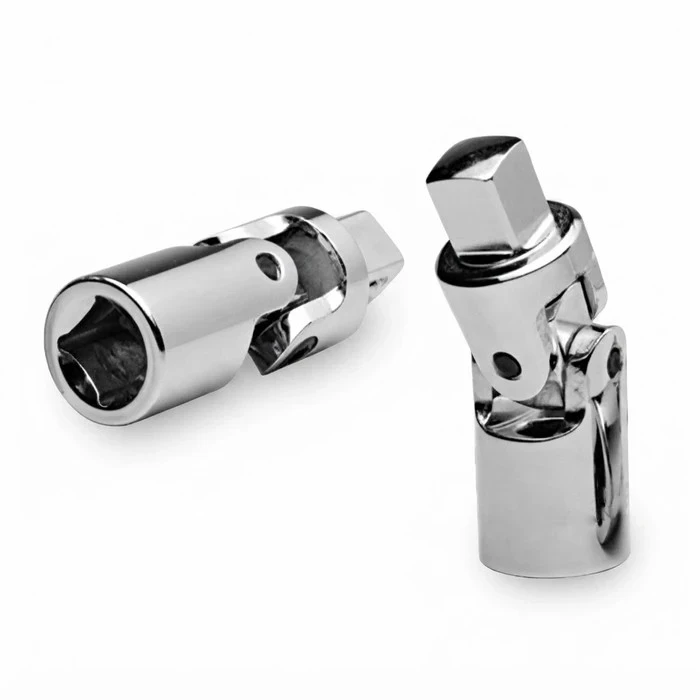 BAUM Heavy-Duty 1/2" (12.7mm) Drive Chrome Vanadium Universal Joint | Both Ends Hardened Swivel Adapter with Satin Matt Finish | Model ART 409 (Type 270)