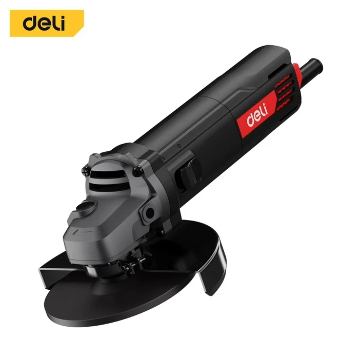 Deli Tools 1150W Heavy Duty 125mm Angle Grinder | 12000 RPM Industrial Ultra Motor with Machined Steel Gears & Triple Guard M14 Spindle | EDE-JM125-1E