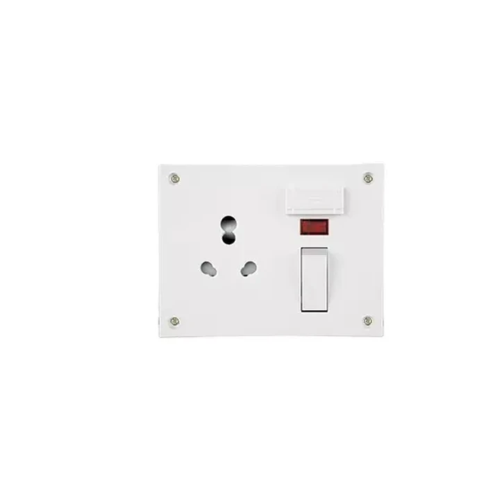 Anchor Penta Urea 10A/20A Euro Capton 5-in-1 Switch & Socket Combined Unit 240V | Heavy-Duty 4-Fixing Wall Power Station | White (39986) & Ivory (50986)