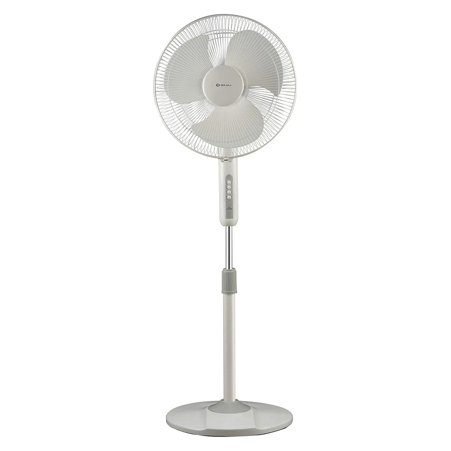 Bajaj Neo Spectrum 16" Pedestal Fan | 2100 RPM High-Speed Copper Motor & 100 CMM Air Delivery | Thermal Overload Protector & Smooth Oscillation | Grey | 250888