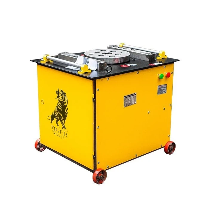 Tiger Heavy-Duty Steel Bar Bender | 4KW 380V Three-Phase Motor & 40mm High-Torque Deformed Bar Capacity | 320kg Industrial Rebar Shaping Workstation Frame | GW50A