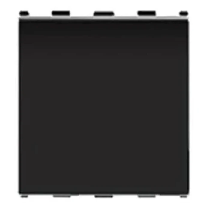 Anchor Roma 66644B Blank Plate | 2-Module Large Slot Filler Logic | Flame Retardant Polycarbonate Shield | Snap-Fit Structural Matrix
