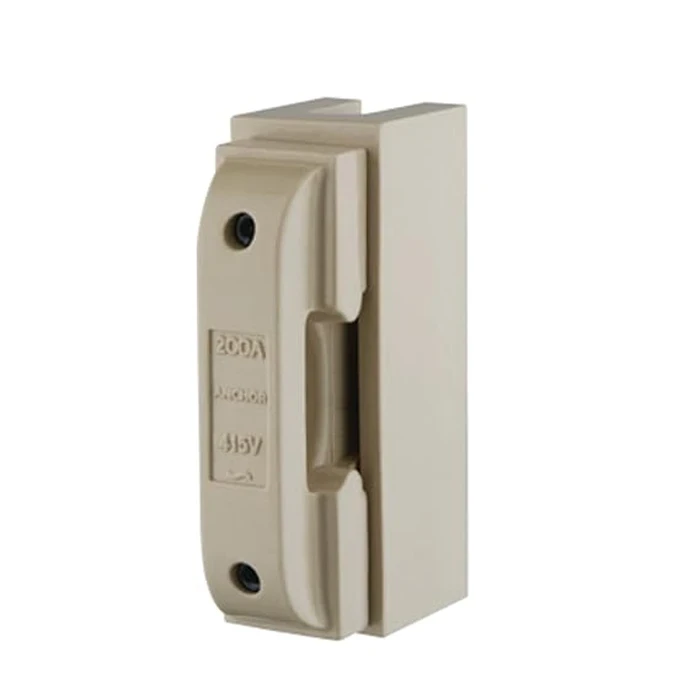 Anchor by Panasonic 200A 415V Heavy-Duty Porcelain Rewirable Kitkat Fuse Unit | 3-Phase Industrial Panel Overcurrent Protection Cutout | 9480