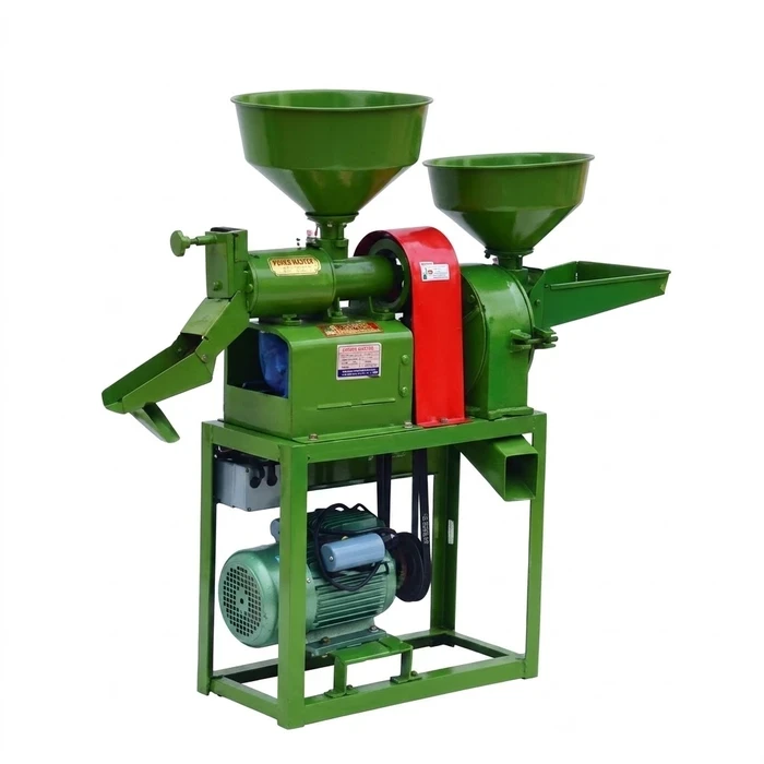Shiva 3.0 HP Normal / Stainless Steel Combine Rice Mill & Grain Crusher | 2-in-1 Dual-Function Agro-Processing Machine | Shiva Series