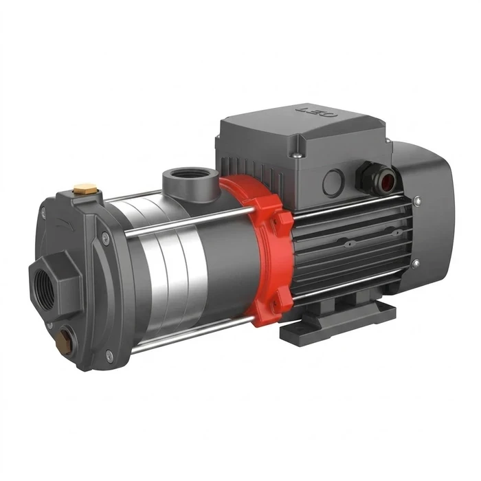 ECH / ECHS Heavy-Duty Stainless Steel Horizontal Multistage Pump | High-Pressure Clean Water Booster for High-Rise Buildings, Greenhouse Irrigation & HVAC Systems | ECH Series
