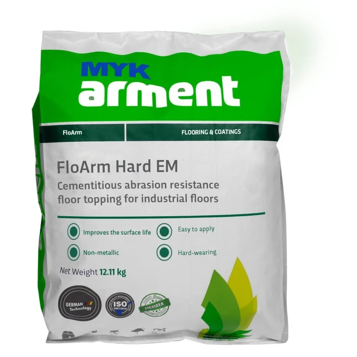 FloArm Hard EM High Abrasion Resistant Non-Metallic Floor Hardener | Heavy-Duty Dry-Shake Topping for Industrial Slabs, Ramps & Warehouses | 25kg Bag