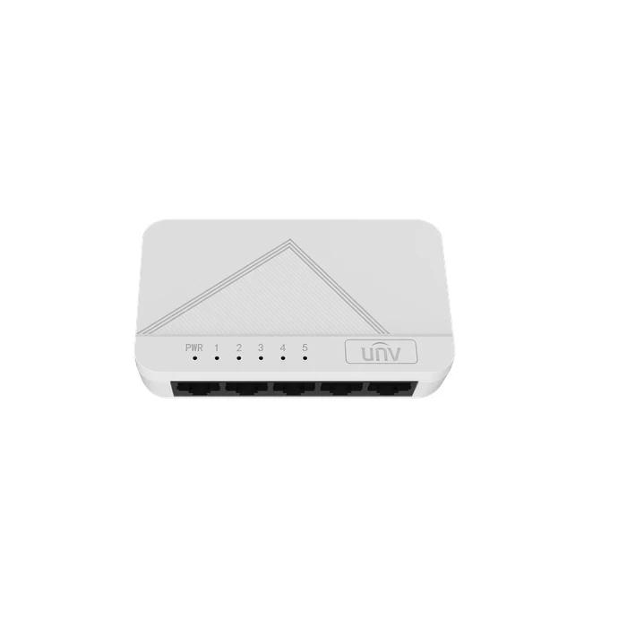 Uniview 5-Port 10/100/1000Mbps Compact Unmanaged Gigabit Ethernet Desktop Network Switch | NSW1010-5GT-IN
