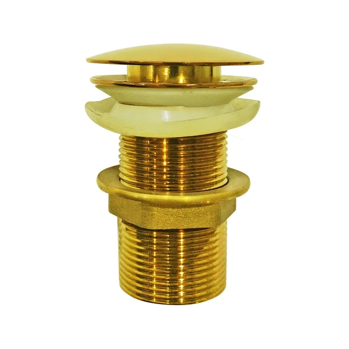 Toyo Full Brass Heavy Pop Up Waste Coupling (80 mm) | Golden Finish | Heavy-Duty Leak-Proof Wash Basin Drain Fitting | TOYO-2304